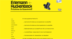 Desktop Screenshot of erlemann-huckenbeck.de